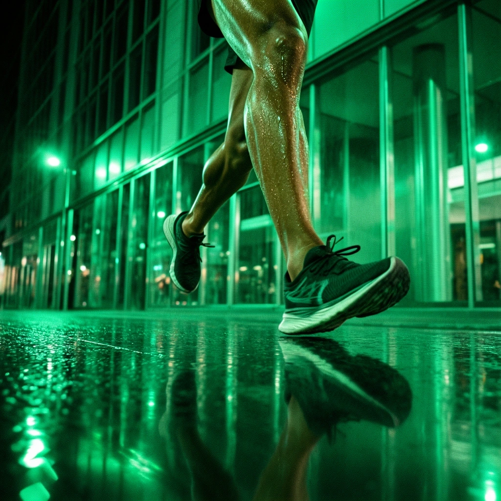Detail of kinetic movement and architectural glass