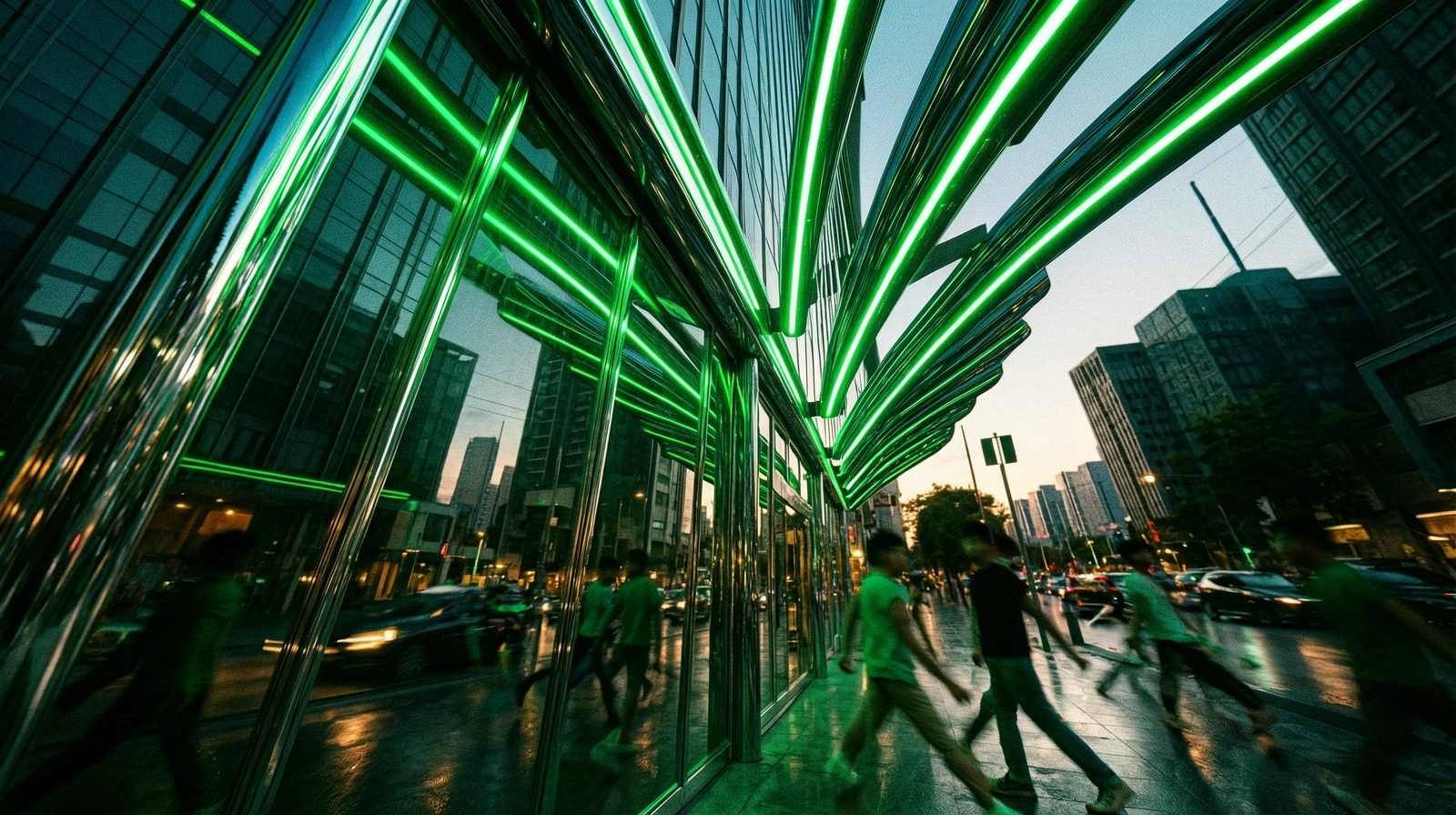 Dynamic motion through modern architecture